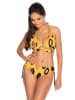 Meriell Club Bikini w kolorze czarno-żółtym ze wzorem