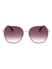Longchamp Damen-Sonnenbrille in Gold/ Bordeaux-Lila