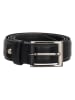 HIDE & STITCHES Leren riem zwart