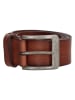 HIDE & STITCHES Leren riem lichtbruin