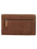 HIDE & STITCHES Skórzany portfel w kolorze jasnobrązowym - 16 x 8 x 3 cm