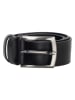 HIDE & STITCHES Leren riem zwart