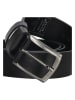 HIDE & STITCHES Leren riem zwart