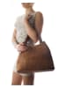 Lucca Baldi Skórzany shopper bag "Fosdinovo" w kolorze jasnobrązowym - 37 x 45 x 15 cm