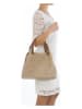 Lucca Baldi Skórzany shopper bag w kolorze beżowo-brązowym - 37 x 45 x 15 cm