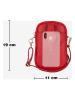 Pia Sassi Skórzana torebka "Serottini" w kolorze czerwonym na telefon - 11 x 19 x 2 cm