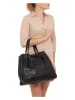 Anna Morellini Skórzany shopper bag "Nives" w kolorze czarnym - 40 x 31 x 15 cm