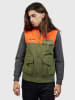 Ralph Lauren Sweatjacke in Orange/ Khaki/ Grau
