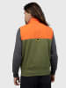 Ralph Lauren Sweatjacke in Orange/ Khaki/ Grau