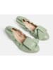 loft37 Leder-Ballerinas in Grün