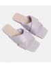 loft37 Leren slippers lila
