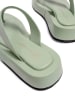 loft37 Leren slippers lichtgroen
