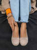 Zapato Leren mocassins beige