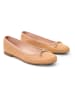 Mia Loé Leren ballerina's beige