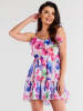 Awama Kleid in Pink/ Bunt