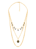MENTHE À L'O Vergulde ketting met sierelementen - (L)60 cm