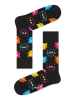Happy Socks Skarpety "Cat" w kolorze czarnym ze wzorem