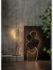 STAR Trading Dekoracja LED "Grafico" w kolorze czarnym - 40 x 87 cm