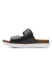 Clarks Leder-Pantoletten in Schwarz