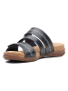 Clarks Leren slippers zwart