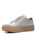 Clarks Skórzane sneakersy "Barleigh Lace" w kolorze szarym
