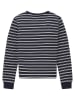 TOM TAILOR kids Sweatshirt in Dunkelblau/ Creme