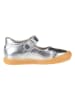 kmins Leder-Spangenballerinas in Silber