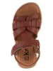 kmins Leren sandalen lichtbruin