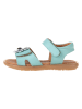 kmins Leren sandalen turquoise