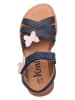 kmins Leder-Sandalen in Dunkelblau