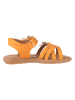 kmins Skórzane sandały w kolorze pomarańczowym
