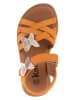 kmins Leren sandalen oranje