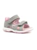 Richter Shoes Sandały w kolorze szaro-różowym