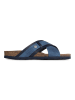BACKSUN Slippers "Samy" donkerblauw