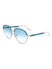 Salvatore Ferragamo Damen-Sonnenbrille in Gold/ Blau