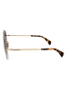 Lanvin Męskie okulary przeciwsłoneczne w kolorze złoto-czarnym