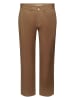 ESPRIT Lniane spodnie w kolorze brązowym