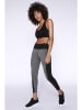 Onamaste Funktionsleggings in Schwarz/ Grau