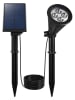 lumisky LED-Solar-Gartenstecker "Spiky" in Schwarz - (H)34 cm