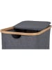 House Nordic Wäschekorb in Anthrazit - (B)33 x (H)54 x (T)54 cm