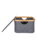 House Nordic Aufbewahrungskorb in Anthrazit - (B)38 x (H)26 x (T)16 cm