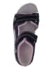 Lurchi Skórzane sandały "Fia" w kolorze jasnoróżowo-czarnym