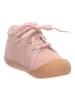 Lurchi Skórzane buty "Ino" w kolorze jasnoróżowym do nauki chodzenia