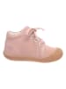Lurchi Skórzane buty "Ino" w kolorze jasnoróżowym do nauki chodzenia