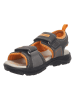 Lurchi Leren sandalen "Koki" grijs/oranje