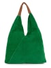 Anna Morellini SkÃ³rzany shopper bag "Eleonora" w kolorze zielonym - 40 x 31 x 2 cm