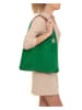 Anna Morellini Skórzany shopper bag "Eleonora" w kolorze zielonym - 40 x 31 x 2 cm