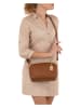 Anna Morellini Leder-Umhängetasche "Pippa" in Cognac - (B)25 x (H)16 x (T)6 cm