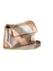 Anna Morellini Leder-Umhängetasche "Bettina" in Beige - (B)22 x (H)29 x (T)8 cm