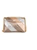 Anna Morellini Leder-Umhängetasche "Bettina" in Beige - (B)22 x (H)29 x (T)8 cm